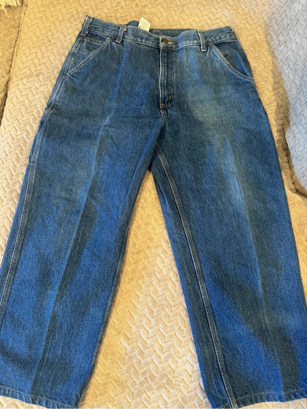 Carhartt Men's Relaxed Straight-Leg Blue Jeans